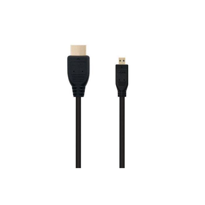Nano Cable 10.15.3502 Cable Micro HDMI Macho - HDMI Macho 1.8m Negro