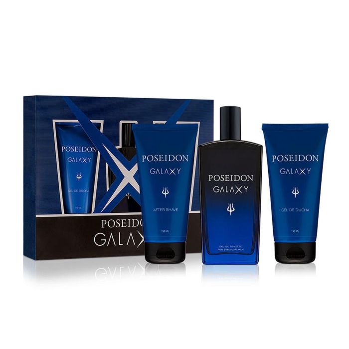 Poseidon Galaxy eau de toilette 1un vaporizador + after shave 150 ml + gel de baño 150 ml