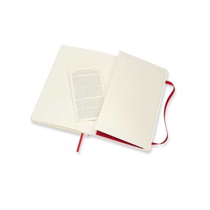Moleskine Cuaderno Clásico Tapa Blanda QP616F2 Rojo Escarlata L (13x21cm) Rayada 192 Páginas 5