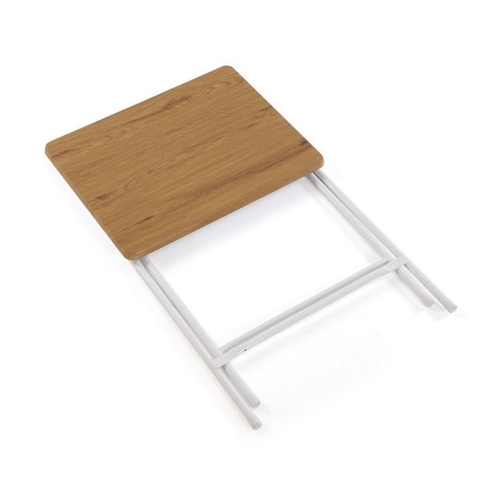 Mesa Plegable Versa 37.5x65.5x47.5 cm - Madera MDF y Metal 2 Mesa Plegable Versa 37.5x65.5x47.5 cm - Madera MDF y Metal 2