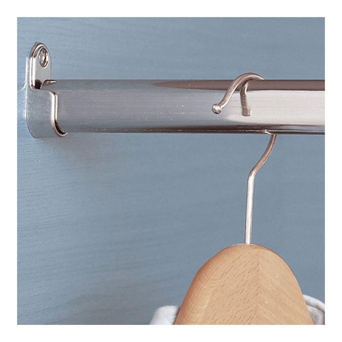 Cintacor Barra de armario ovalada cromada 100cm acabado brillo