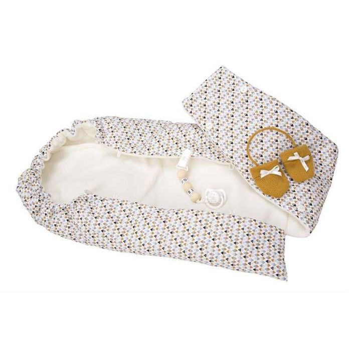 Muñeca reborn arias 45 cm rafael c/saco portabebe 22