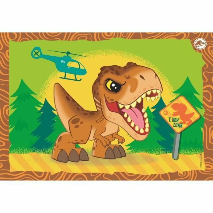 Clementoni CLE1695906884588 Puzzle 4 en 1 Jurassic World 3 Clementoni CLE1695906884588 Puzzle 4 en 1 Jurassic World 3