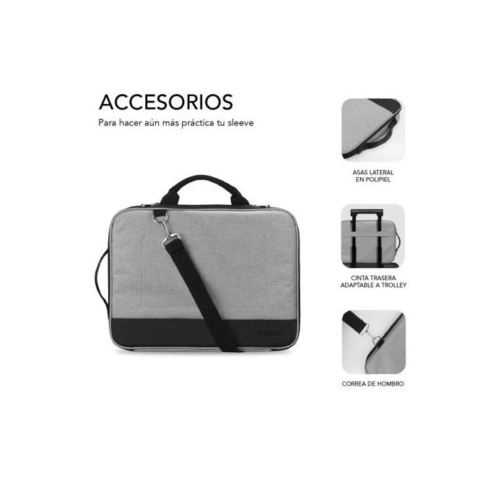 SUBBLIM Maletin Advance Laptop Sleeve 13,3-14" Grey 5 SUBBLIM Maletin Advance Laptop Sleeve 13,3-14" Grey 5