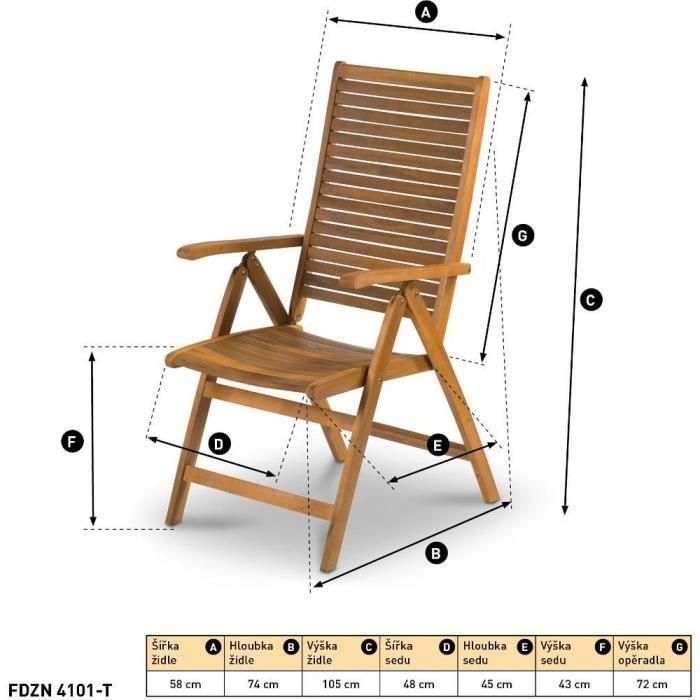 Silla ajustable - Fieldmann - FDZN 4101-T 1 Silla ajustable - Fieldmann - FDZN 4101-T 1