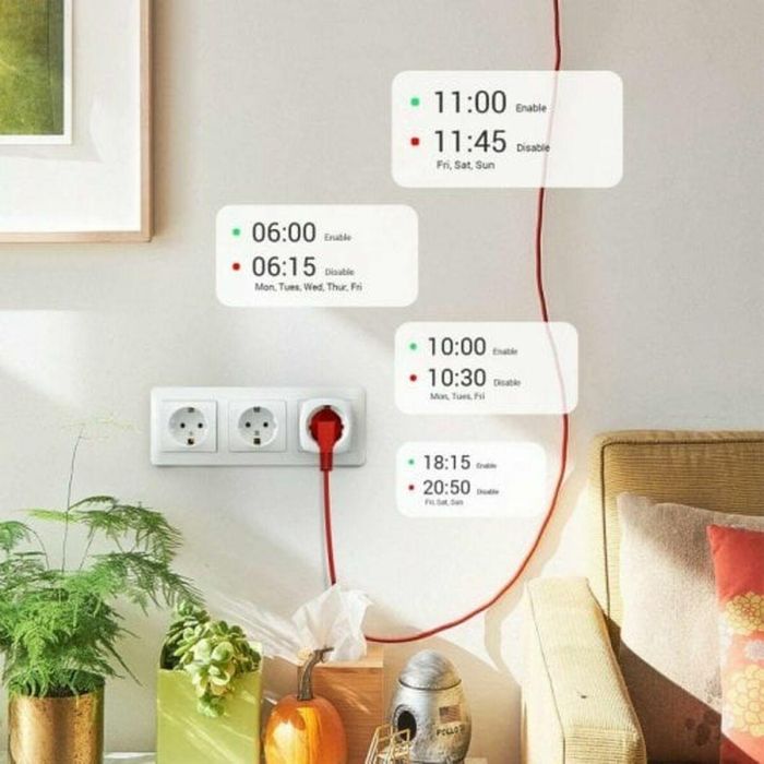 Enchufe Inteligente Ezviz T30-A Wi-Fi 220 V 220-240 V 26 Enchufe Inteligente Ezviz T30-A Wi-Fi 220 V 220-240 V 26