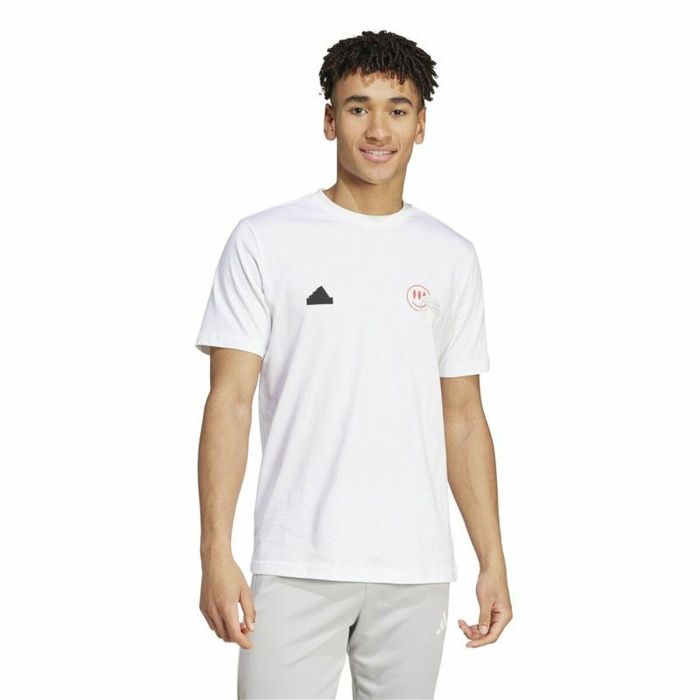 Camiseta de Manga Corta Hombre Adidas House Of Tiro Summer Graphic Blanco 4