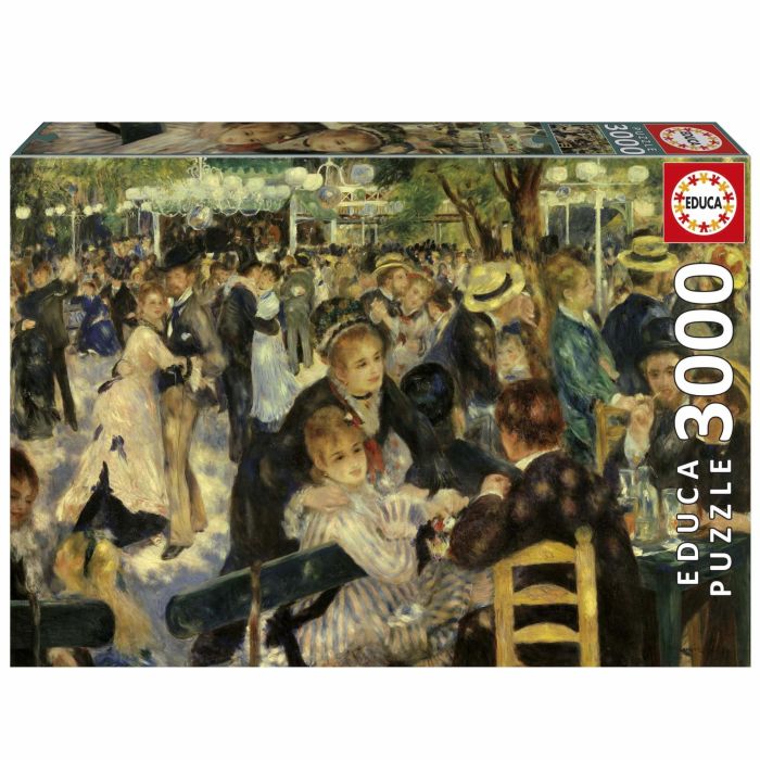 Educa EDU1747456867169 Puzzle Baile en el Moulin De La Galette 3000 piezas - 120 x 85 cm - a partir de 15 años
