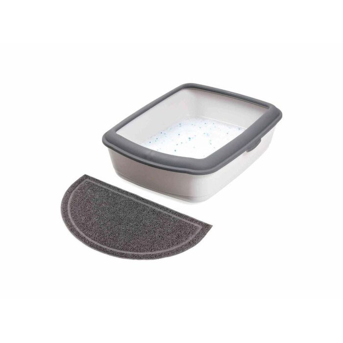 Alfombra para Arenero de Gatos Trixie Antracita PVC 59 × 35 cm 1