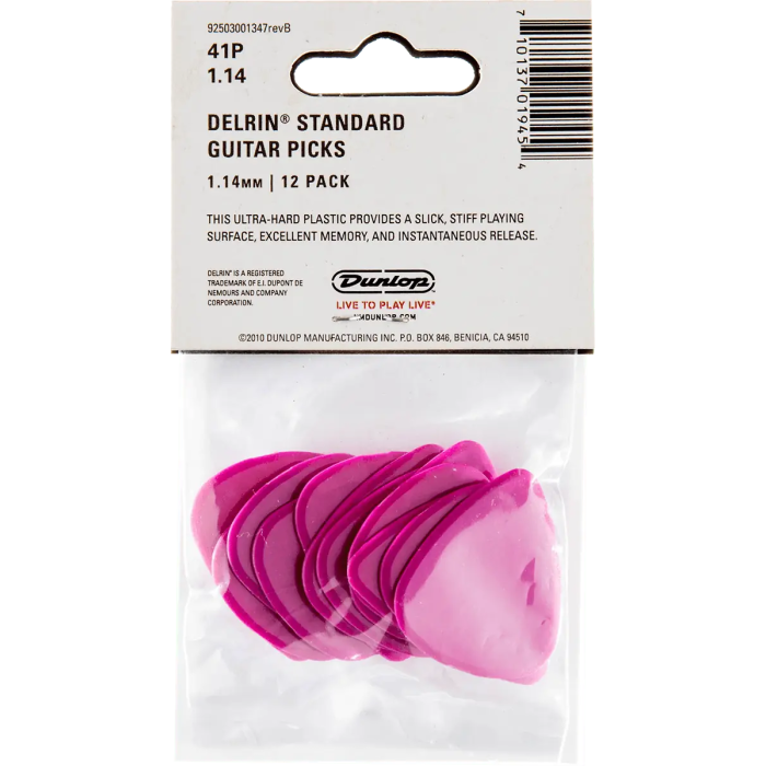 Dunlop Pack 12 Púas Delrin 500 - 1,14Mm 4