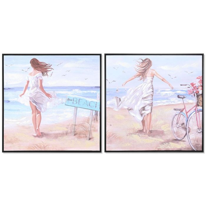 Cuadro Mediterraneo DKD Home Decor Azul Beige 3.5 x 83 x 83 cm (2 Unidades) Cuadro Mediterraneo DKD Home Decor Azul Beige 3.5 x 83 x 83 cm (2 Unidades)