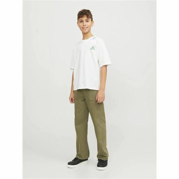 Camiseta de Manga Corta Infantil Jack & Jones Jorcole Back Print Blanco Verde 110-116 cm 4 Camiseta de Manga Corta Infantil Jack & Jones Jorcole Back Print Blanco Verde 110-116 cm 4