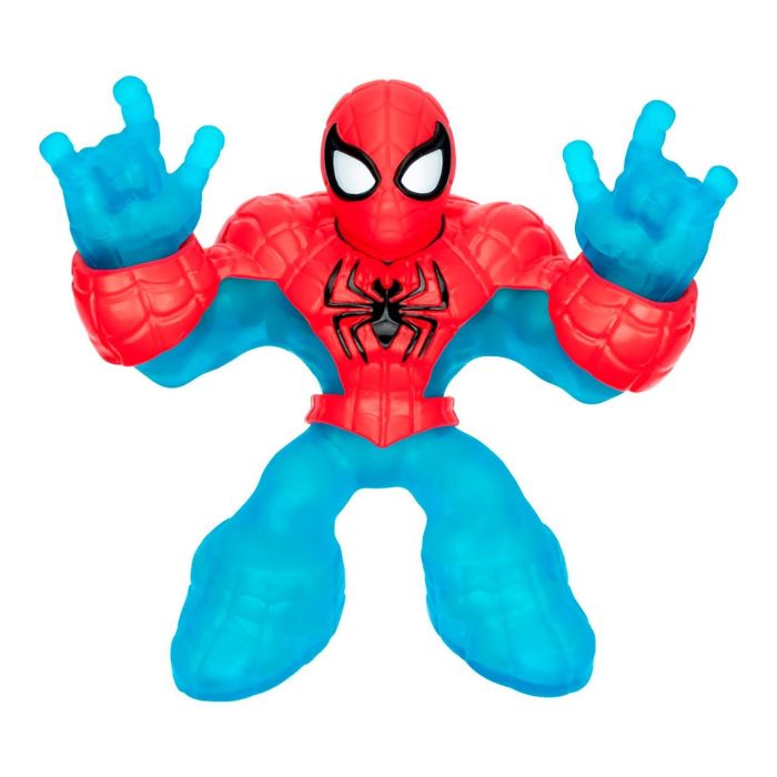 Figura estirable marvel glow surge spiderman. brilla en la oscuridad. 13 cm