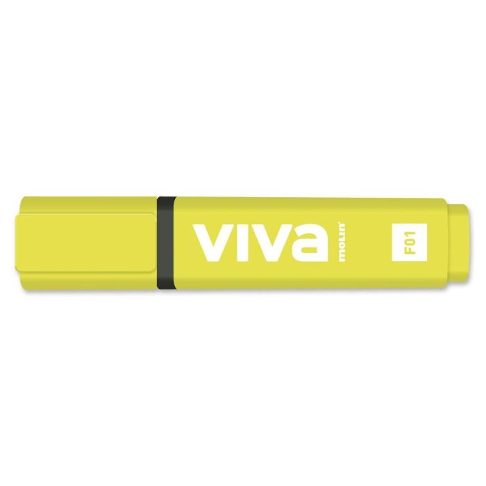 Marcador Fluorescente Molin Viva Amarillo (10 Unidades) 1 Marcador Fluorescente Molin Viva Amarillo (10 Unidades) 1