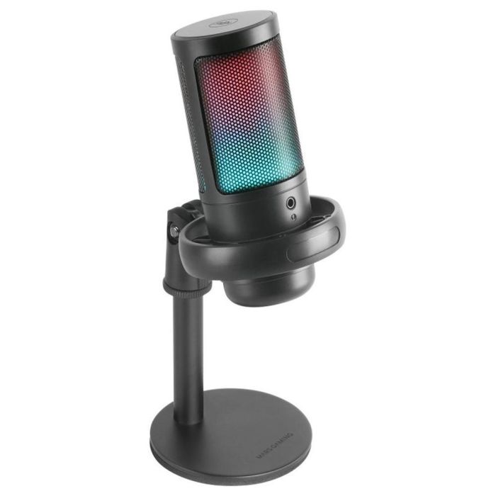 Mars gaming Mmicse Micrófono USB con Iluminación ARGB Flow, Botón Mute y Compatibilidad Amplia 2