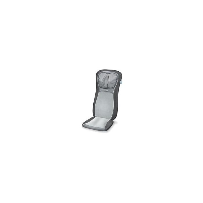 Beurer MG-260 Funda de Asiento de Masaje Shiatsu con Función Luz y Calor, Color Negro