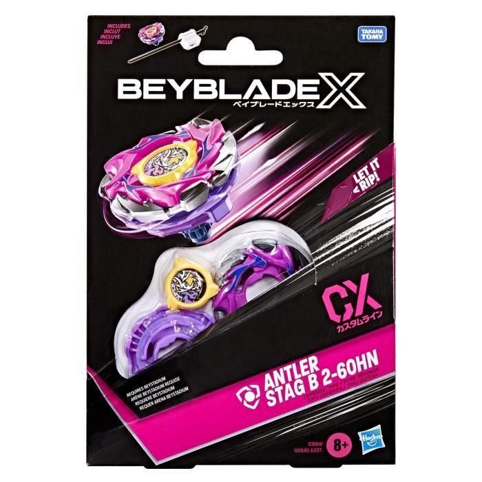 Beyblade X Starter Pack Antler Stag B 2-60HN CX, Top de defensa Takara Tomy, Top de competición, A partir de 8 años 4 Beyblade X Starter Pack Antler Stag B 2-60HN CX, Top de defensa Takara Tomy, Top de competición, A partir de 8 años 4
