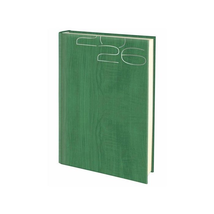 Deusto E11 D74 Agenda Diaria Día por Página Ap-Cervino 17x24 cm Verde 2026 Multilingüe con 352 Páginas y Mapas de España