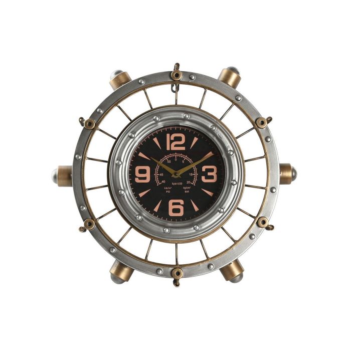 Reloj Pared Vintage DKD Home Decor Plateado Dorado 11 x 44.5 x 48 cm Reloj Pared Vintage DKD Home Decor Plateado Dorado 11 x 44.5 x 48 cm