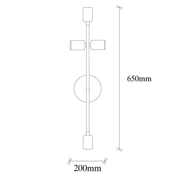 Aplique de Pared Vintage Metal Modelo Lusaka Bedside - 3166 con 4 Casquillos Tipo E27 - Requiere Bombillas (No Incluidas) OPV-584TTM1926 1 Aplique de Pared Vintage Metal Modelo Lusaka Bedside - 3166 con 4 Casquillos Tipo E27 - Requiere Bombillas (No Incluidas) OPV-584TTM1926 1