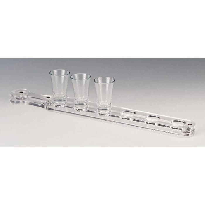 Soporte para 6 chupitos Inde 55x20x8 cm (12 Unidades) 1 Soporte para 6 chupitos Inde 55x20x8 cm (12 Unidades) 1