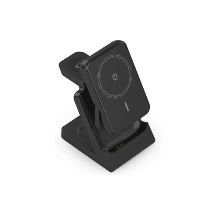 Aisens Base de Carga Inalámbrica ASCH-15W4WC064-BK 15W 4 en 1 para Móvil, Apple Watch, Auriculares, Negro 1