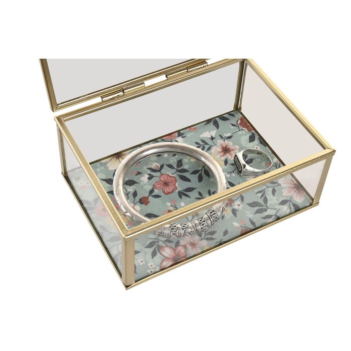 Joyero Shabby DKD Home Decor Beige Verde 11 x 6 x 14 cm (4 Unidades) 3