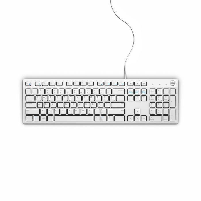 Dell Wired Keyboard - KB216 - US International (QWERTY) - White 0 Dell Wired Keyboard - KB216 - US International (QWERTY) - White 0