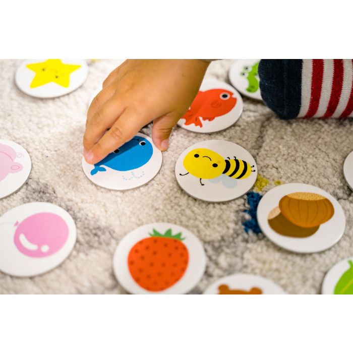 Nathan Little School Colores y formas - 6 juegos de asociación progresivos para aprender formas y colores, +2 años 4