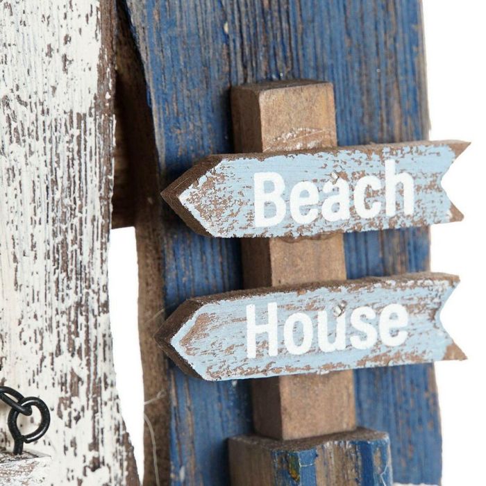 Decoración de Pared DKD Home Decor Faro Mediterráneo Abeto (36.5 x 6.5 x 29.5 cm) 1