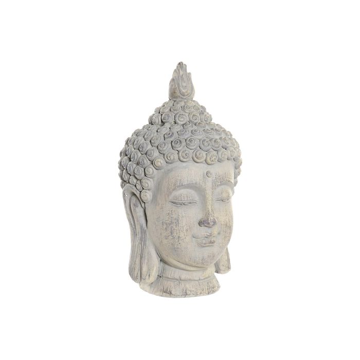 Figura Oriental DKD Home Decor Gris 18 x 35 x 18 cm (4 Unidades) Figura Oriental DKD Home Decor Gris 18 x 35 x 18 cm (4 Unidades)