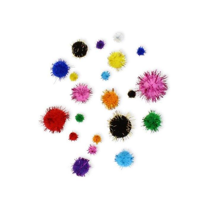 Pom Pom Smart Colores Brillantes Surtidos Pack De 100
