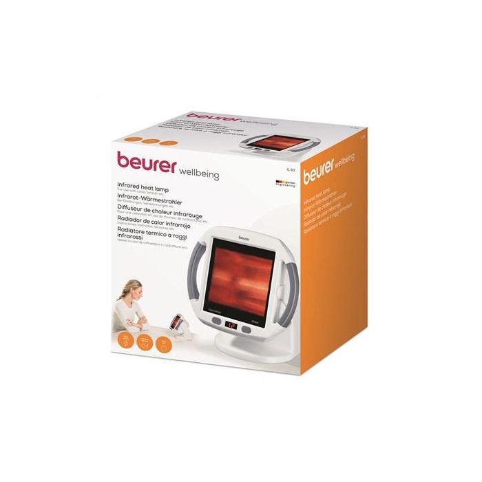 Beurer Lámpara Infrarrojos IL-50 Calentador con Radiación Cerámica para Terapia y Alivio del Dolor 30x40cm 2 Beurer Lámpara Infrarrojos IL-50 Calentador con Radiación Cerámica para Terapia y Alivio del Dolor 30x40cm 2