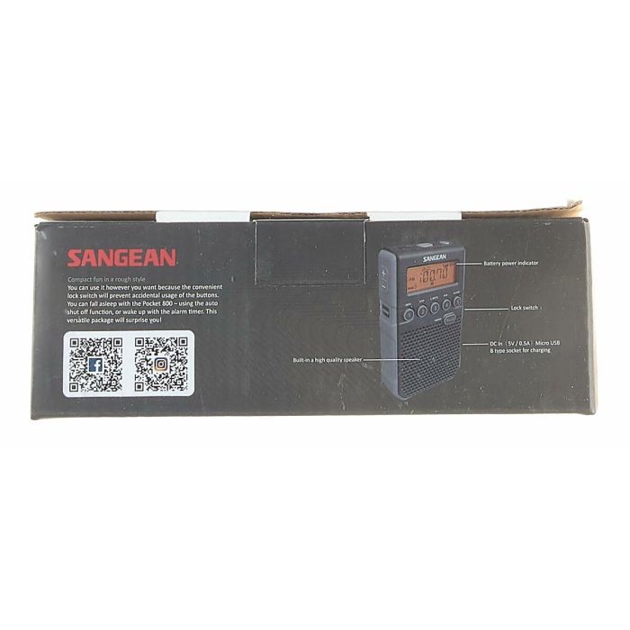 Radio Portátil Digital Sangean SDT800BK 8 Radio Portátil Digital Sangean SDT800BK 8