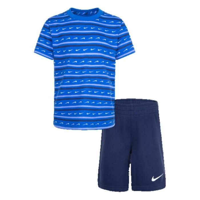 Conjunto Deportivo para Niños Nike Swoosh Stripe Azul 0 Conjunto Deportivo para Niños Nike Swoosh Stripe Azul 0