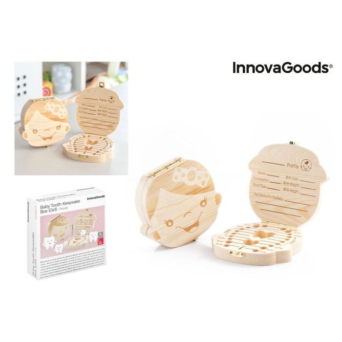 Caja de Recuerdos para Bebé Thooy InnovaGoods Niña Caja de Recuerdos para Bebé Thooy InnovaGoods Niña