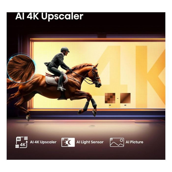 Hisense 85E77Q - Televisor 85" (214 cm) 4K Ultra HD QLED Smart TV, 60Hz, HDR10+, Dolby Vision, WiFi, Bluetooth, VIDAA, 3x Tuner, 2x HDMI 2.1, Negro 6