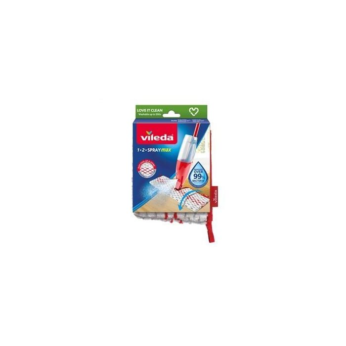 Vileda 164016 Recambio Sistema Fregado 1-2 Spray Max Mopa Limpieza Cómoda Rápida Sin Cubo