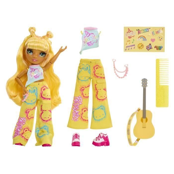 Rainbow High LIT35051565628 Muñecas de moda Jr. Rockband - Sunny 4