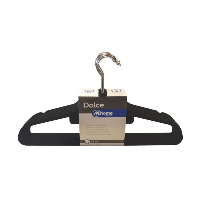 Mondex Perchas de plástico con acabado terciopelo, 42 cm, 10 unidades 0 Mondex Perchas de plástico con acabado terciopelo, 42 cm, 10 unidades 0