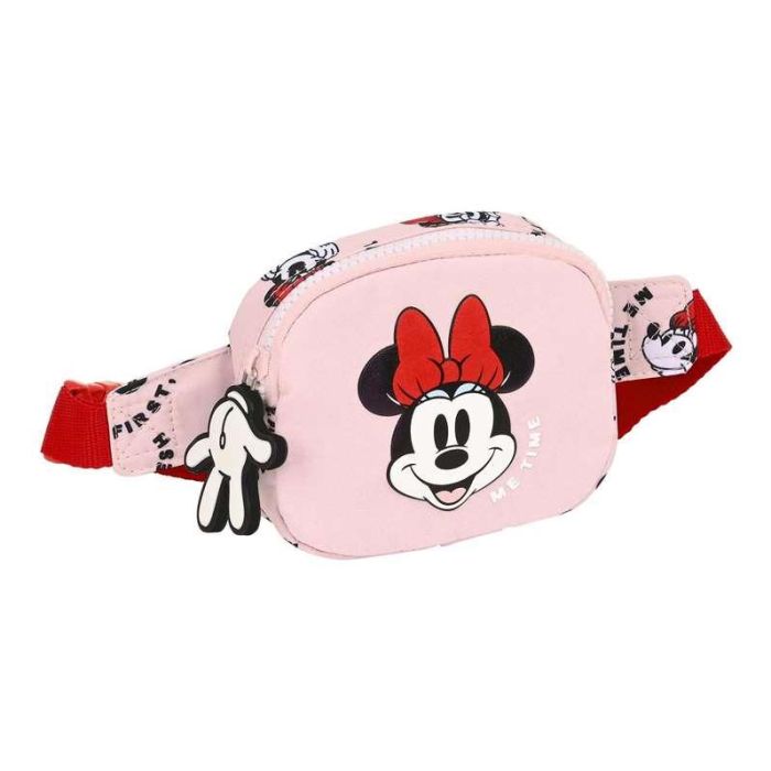 Riñonera Minnie Mouse Me time 14 x 11 x 4 cm Rosa