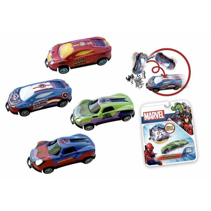 Vehiculos para coleccionar flip cars marvel (spiderman,hulk,ironman o capitan america) 20x16x4.5 cm - modelos surtidos Vehiculos para coleccionar flip cars marvel (spiderman,hulk,ironman o capitan america) 20x16x4.5 cm - modelos surtidos