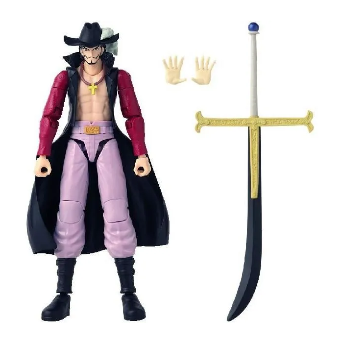 Bandai Figura Articulada Anime Heroes One Piece Dracule Mihawk Hawkeye 17 cm BAN3296580370535