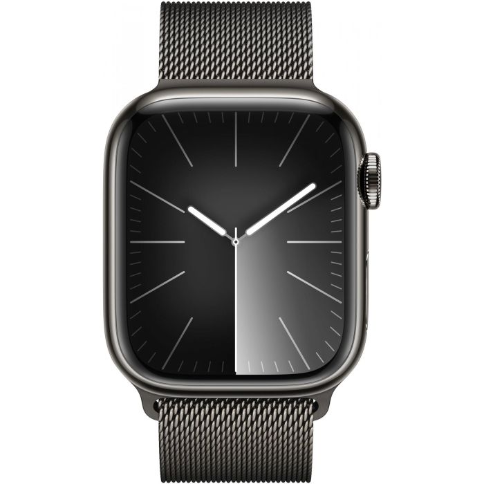 Apple Watch Series 9 GPS + Cellular - 41 mm - Caja de acero grafito - Brazalete Milanese Loop grafito 1