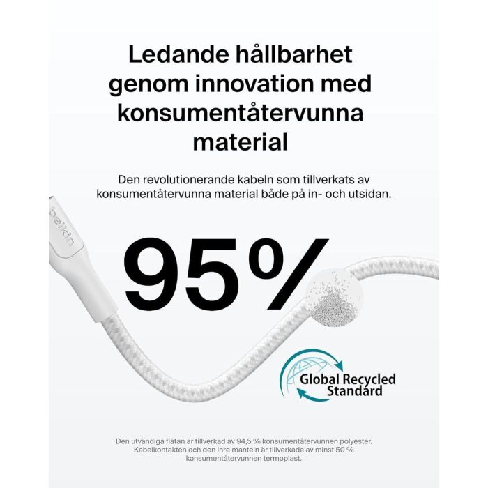 Cable USB Belkin CAB025HQ1MWH 8 Cable USB Belkin CAB025HQ1MWH 8