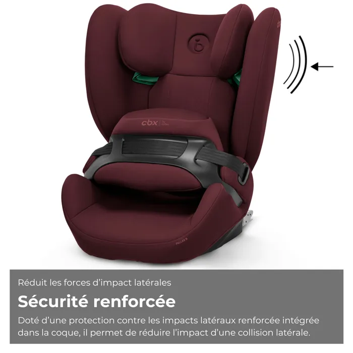 Cybex Silla de Coche Gr. 1/2/3 Pallas B i-Size Rumba Rojo-Rojo Oscuro 2