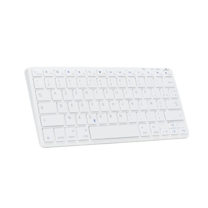 Teclado TKL - BLUESTORK - Bluetooth recargable para Mac - Blanco