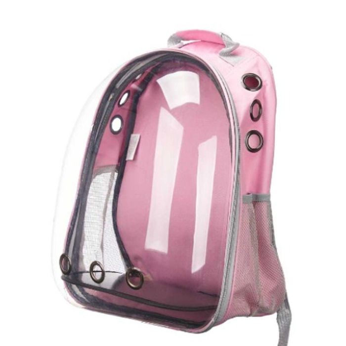 Mochila para Mascotas Rosa Transparente 43 x 26 x 33 cm 1 Mochila para Mascotas Rosa Transparente 43 x 26 x 33 cm 1