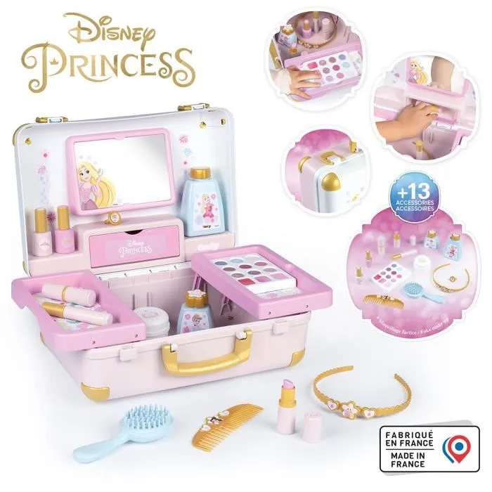 Smoby SMO3032163201656 Maleta de Belleza Princesas Disney con 13 Accesorios: Peinado, Uñas y Maquillaje, Fácil de Transportar 0 Smoby SMO3032163201656 Maleta de Belleza Princesas Disney con 13 Accesorios: Peinado, Uñas y Maquillaje, Fácil de Transportar 0