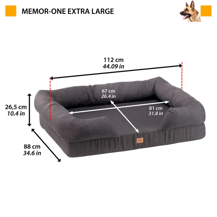 Ferplast Cama Viscoelastica Memor One XL 112x88x26,5 cm